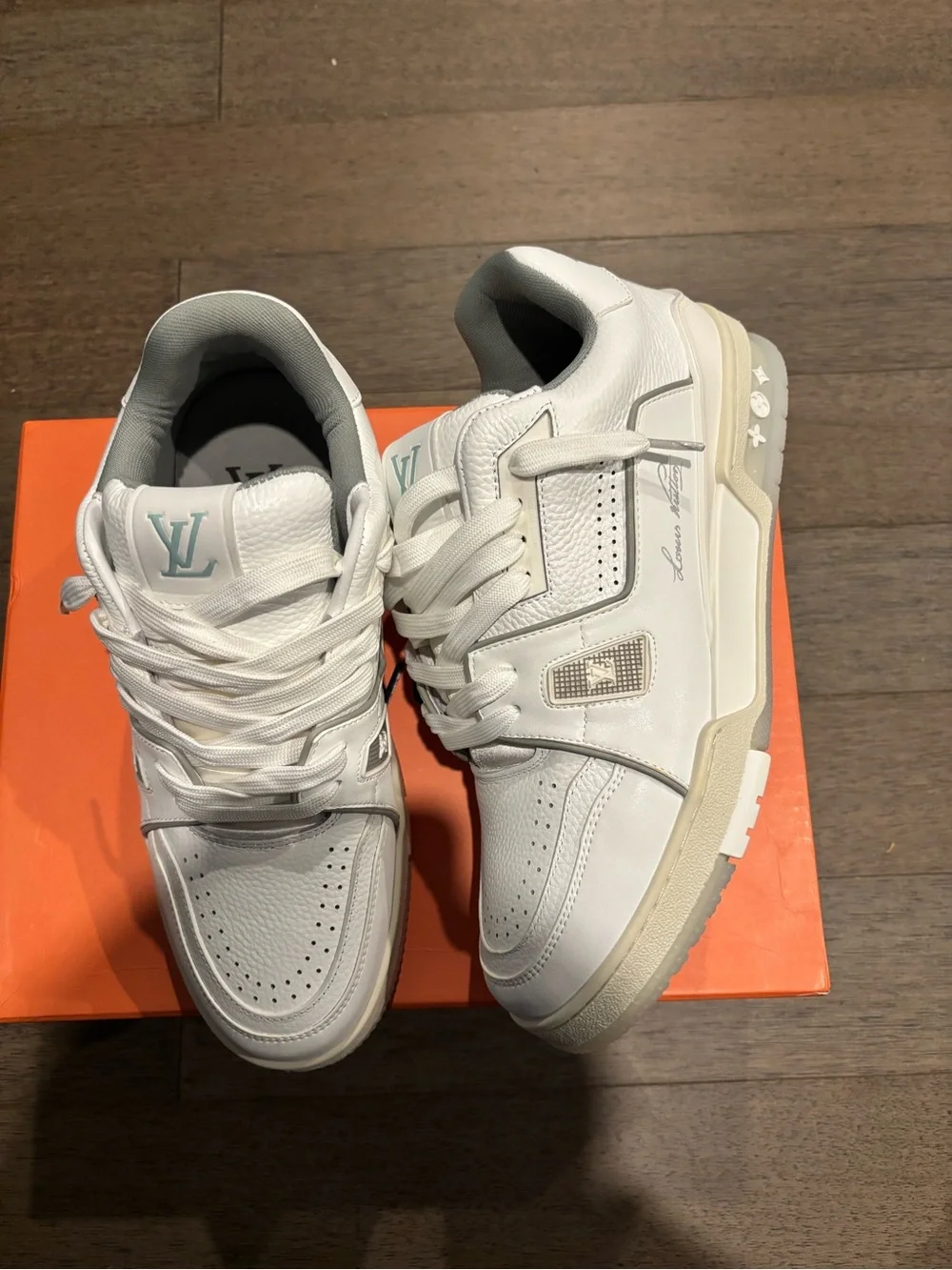 White Louis Vuitton Trainers
